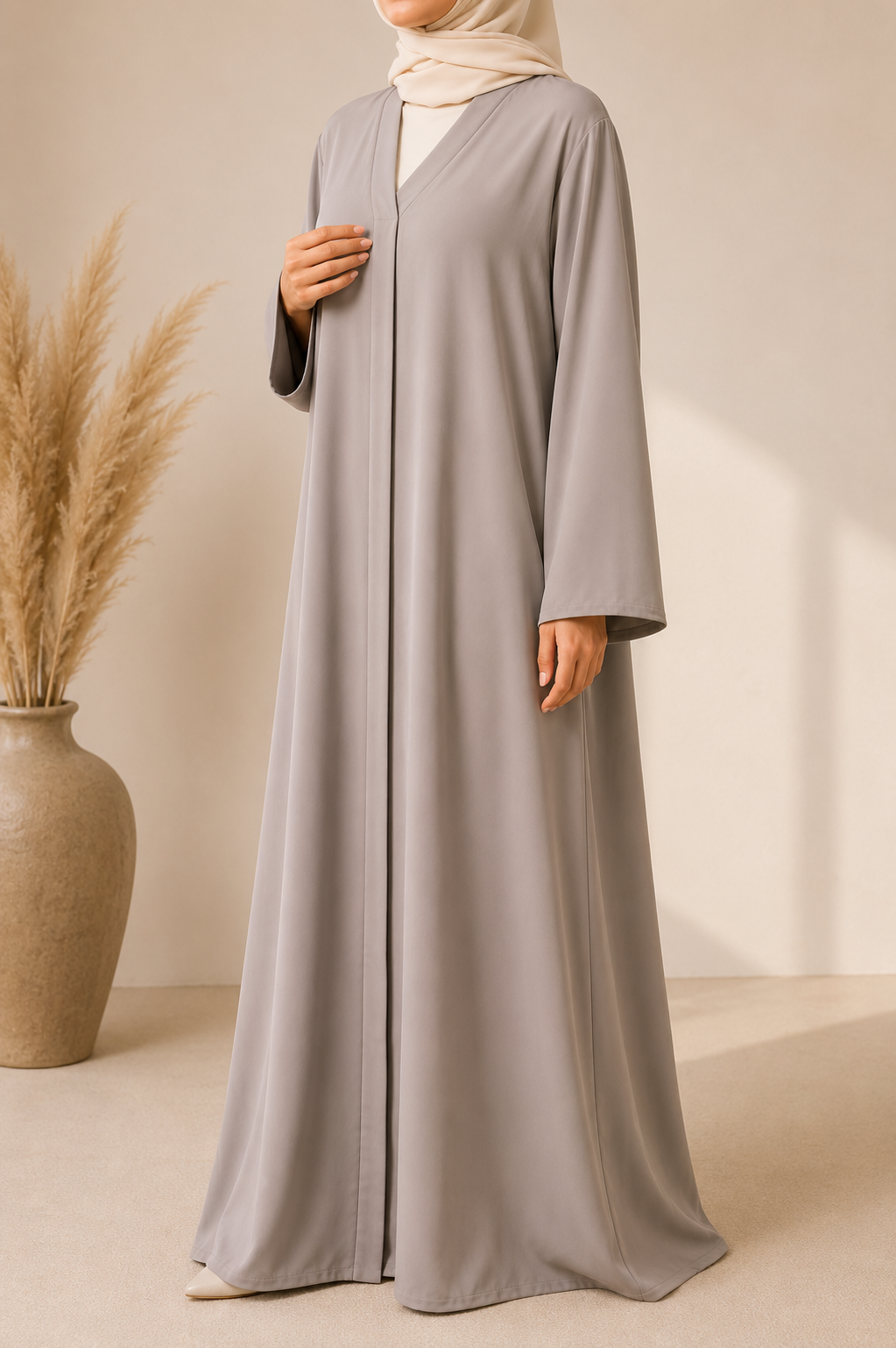Nejma grey abaya