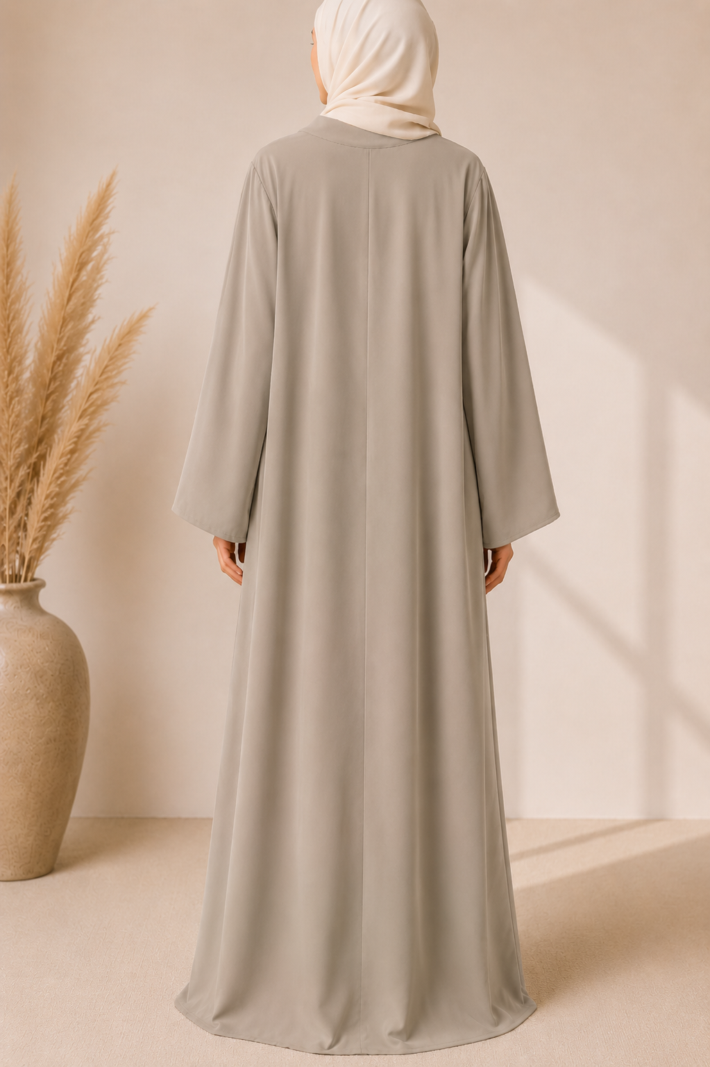 Light grey Nejma abaya