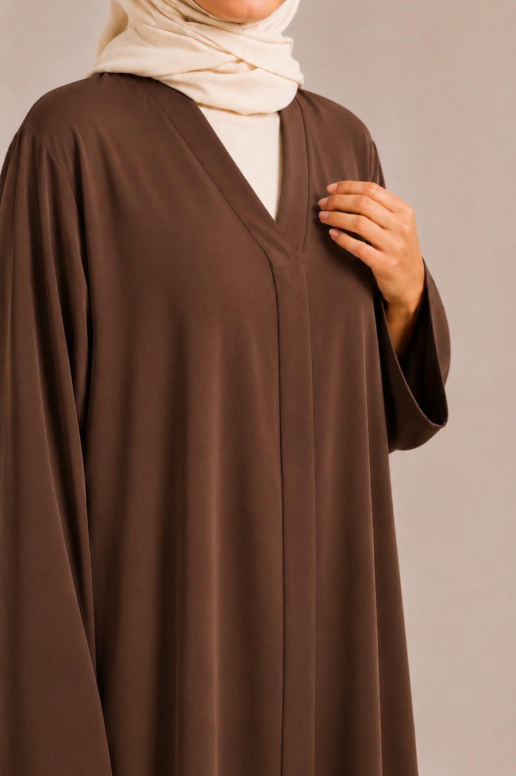 Light brown Nejma abaya