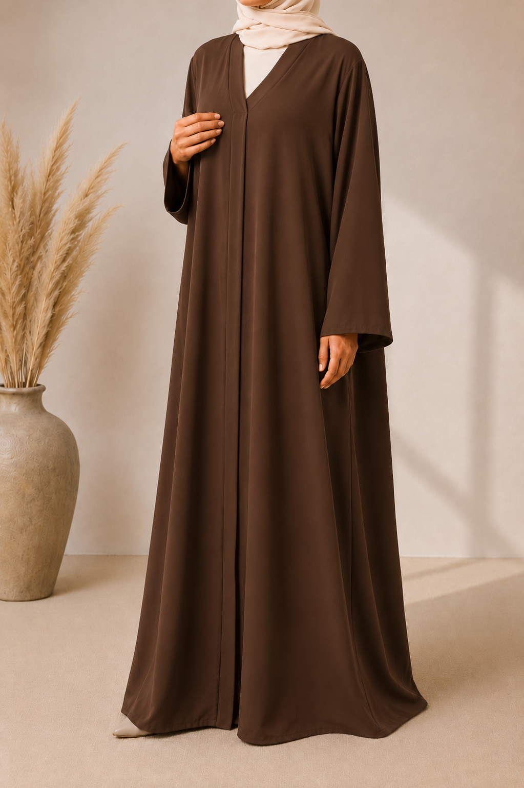 Light brown Nejma abaya