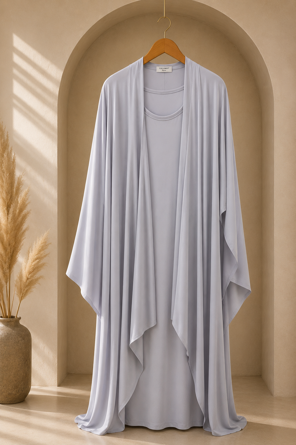 Light grey Paris kimono