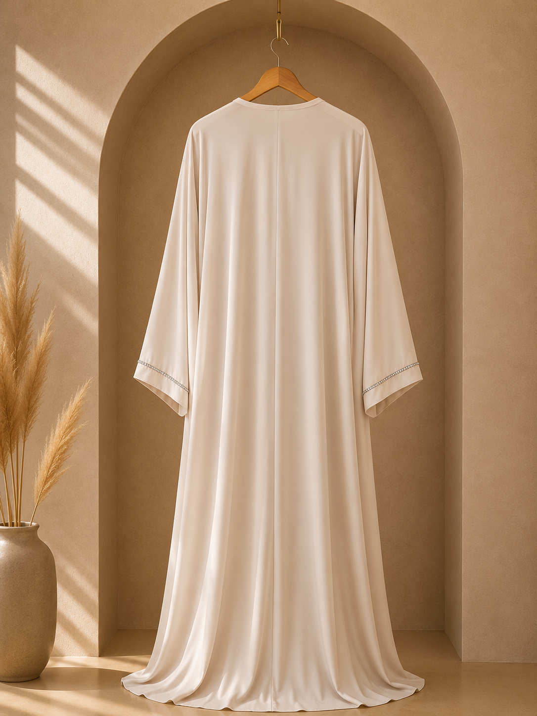 Cream Dubai abaya